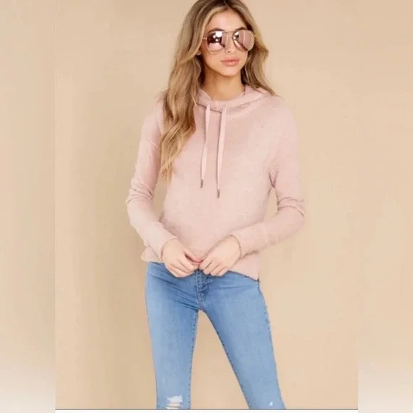 Z Supply Kacey Feather Hoodie in Mauve - Picture 2 of 9